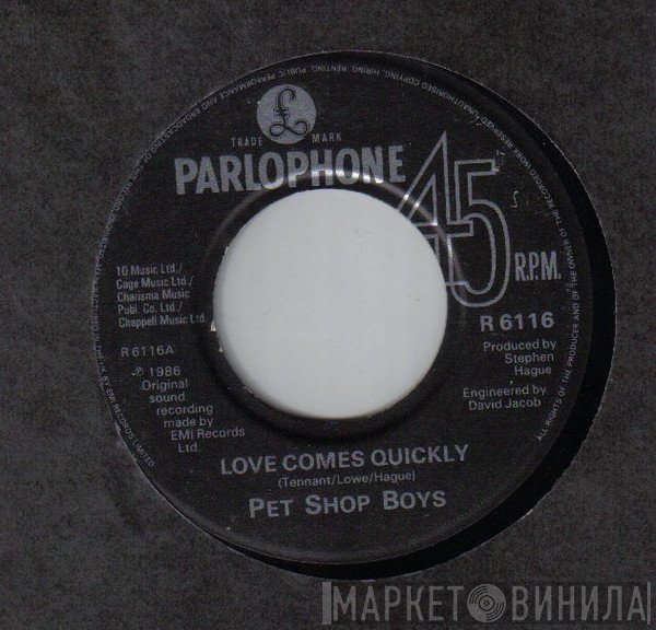 Pet Shop Boys - Love Comes Quickly