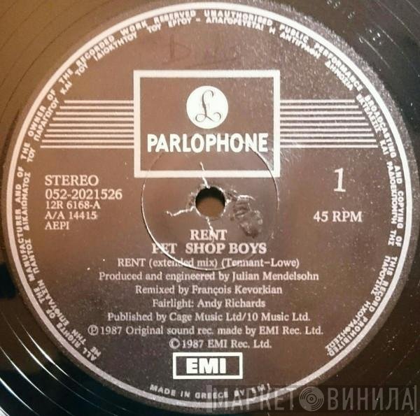 Pet Shop Boys  - Rent