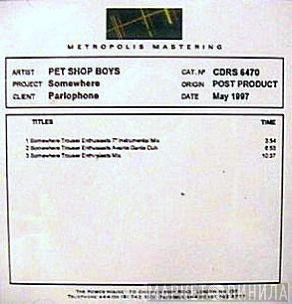 Pet Shop Boys  - Somewhere