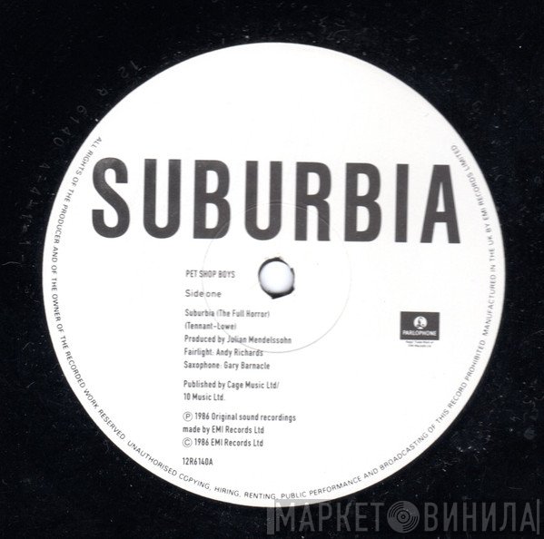 Pet Shop Boys  - Suburbia