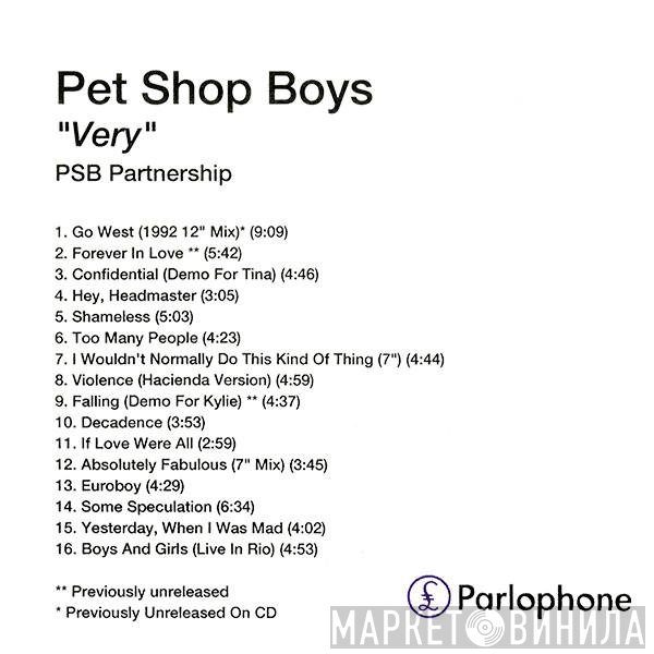 Pet Shop Boys  - Very