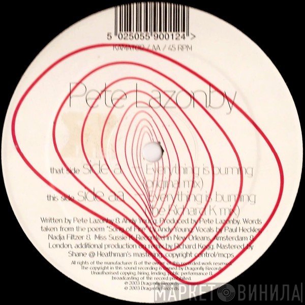 Pete Lazonby - Everything Is Burning