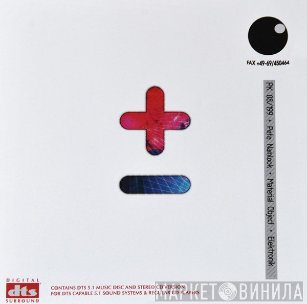 Pete Namlook + Material Object  - Elektronik