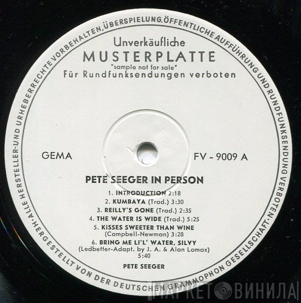 Pete Seeger  - In Person