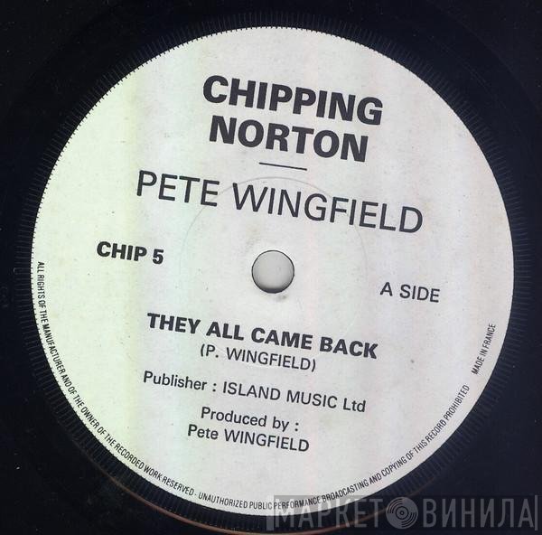 Pete Wingfield - They All Came Back