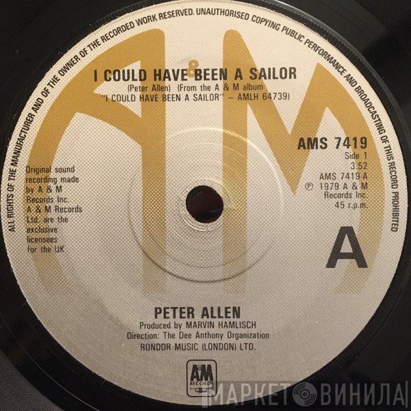 Peter Allen - I Could Have Been A Sailor