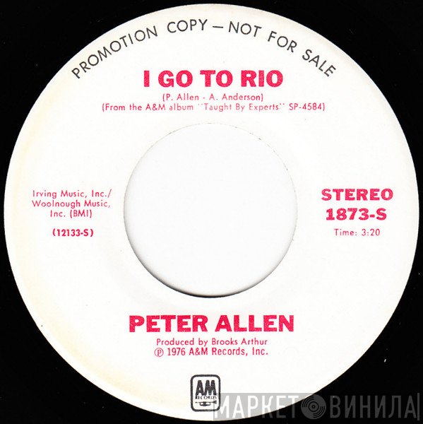 Peter Allen  - I Go To Rio