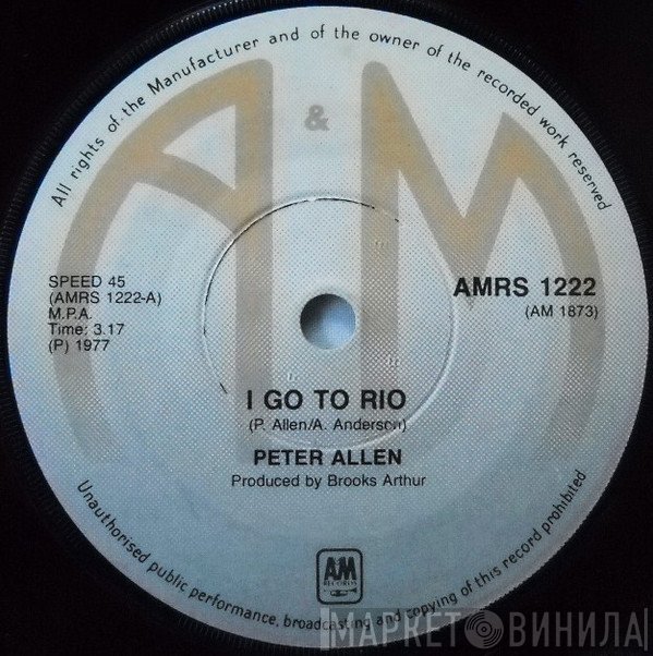Peter Allen  - I Go To Rio