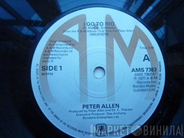 Peter Allen - I Go To Rio
