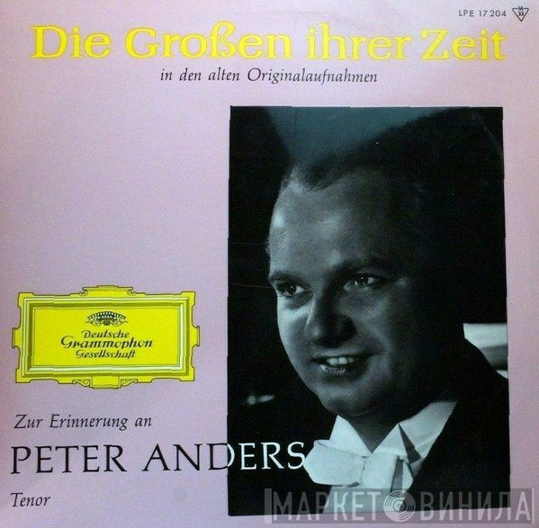 Peter Anders , Franz Schubert, Robert Schumann  - Peter Anders