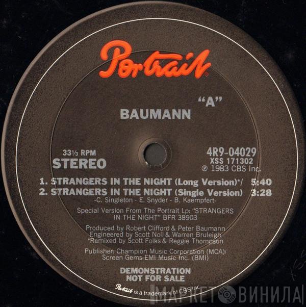 Peter Baumann  - Strangers In The Night