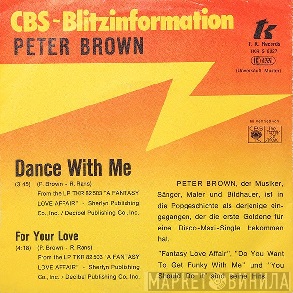 Peter Brown   - Dance With Me