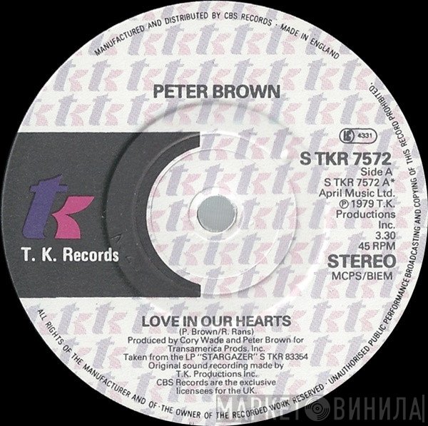 Peter Brown  - Love In Our Hearts