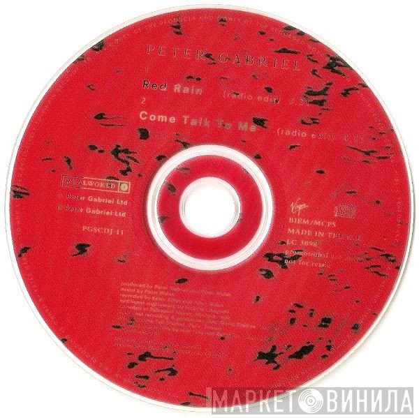 Peter Gabriel - Red Rain / Come Talk To Me