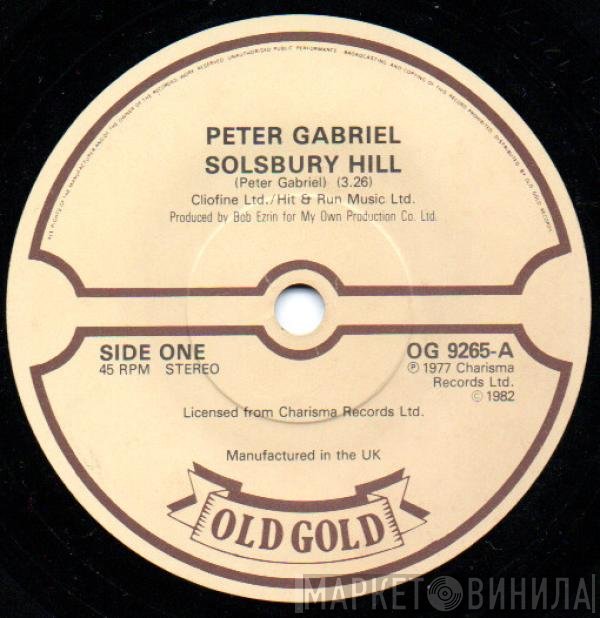 Peter Gabriel - Solsbury Hill / Games Without Frontiers