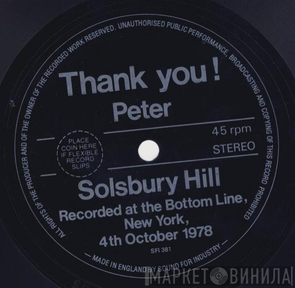 Peter Gabriel - Solsbury Hill