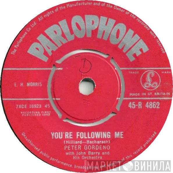 Peter Gordeno , John Barry &amp; His Orchestra - You're Following Me