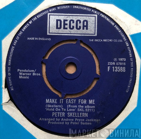 Peter Skellern - Make It Easy For Me / Lie Safely There