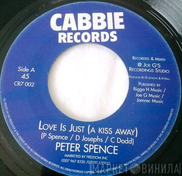 Peter Spence, Shimmah - Love Is Just (A Kiss Away) / You Had Your Chance