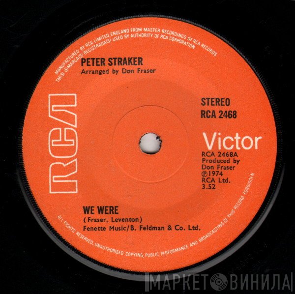 Peter Straker - We Were