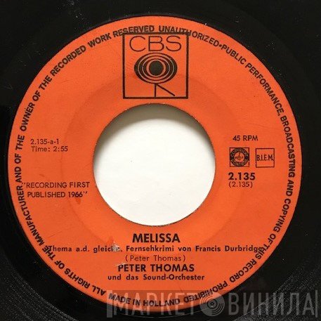 Peter Thomas Sound Orchestra / Sir Peter And His Oldtimer  - Melissa