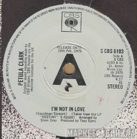 Petula Clark  - I'm Not In Love