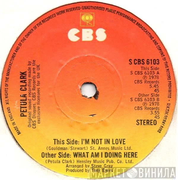 Petula Clark  - I'm Not In Love
