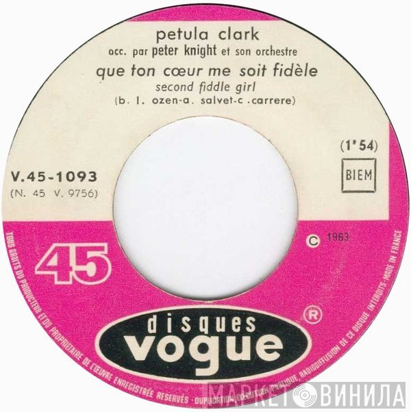 Petula Clark - Que Ton Cœur Me Soit Fidele / Tu Perds Ton Temps