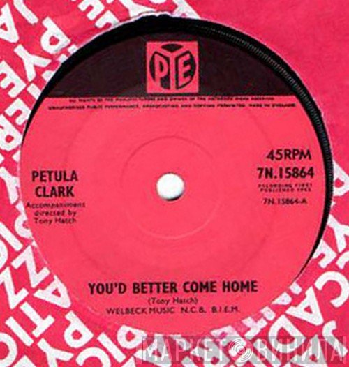 Petula Clark - You'd Better Come Home