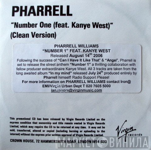 Pharrell Williams Feat. Kanye West  - Number One