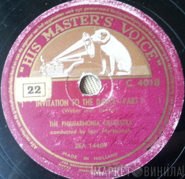 Philharmonia Orchestra Conducted By Igor Markevitch  - Invitation To The Dance