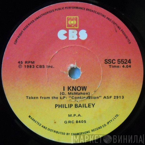 Philip Bailey  - I Know