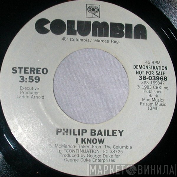 Philip Bailey  - I Know