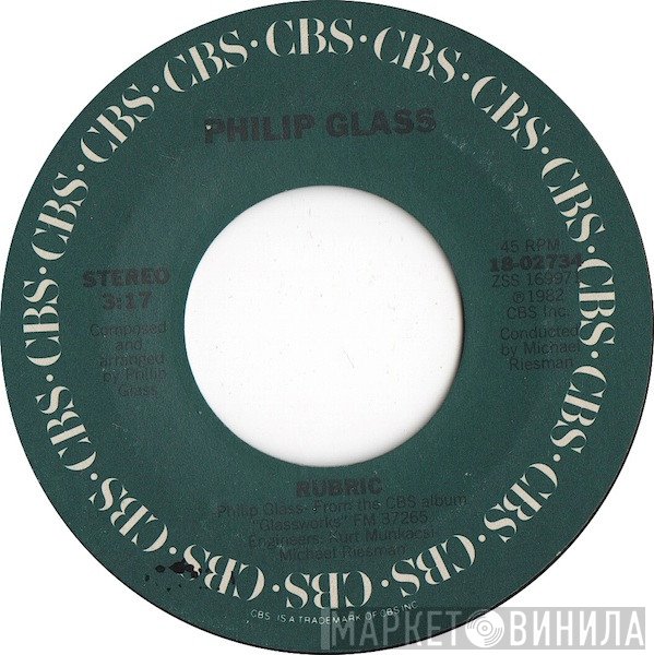 Philip Glass  - Rubric