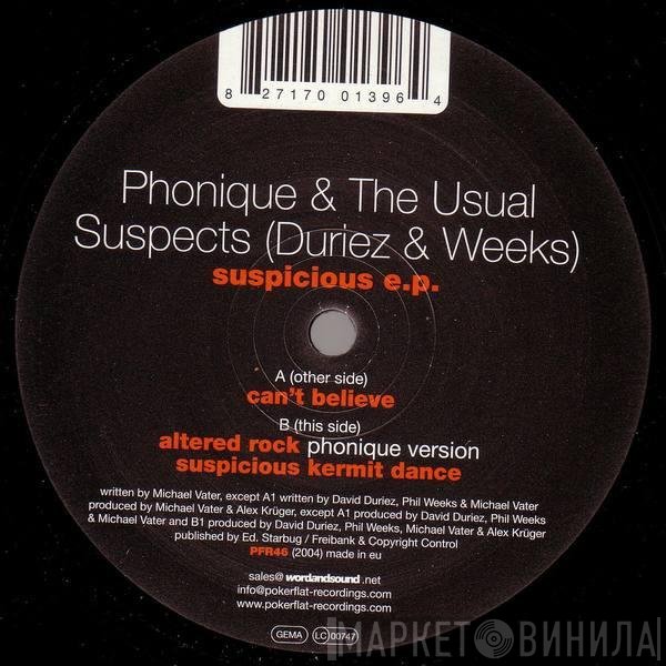 Phonique & The Usual Suspects   - Suspicious E.P.