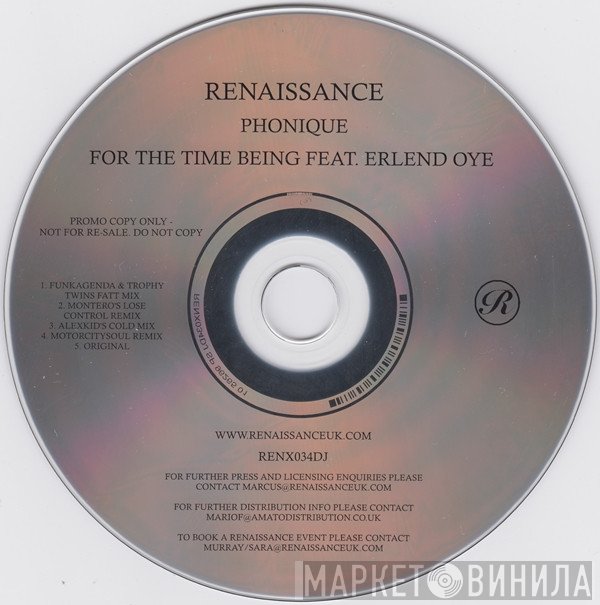 Phonique  - For The Time Being