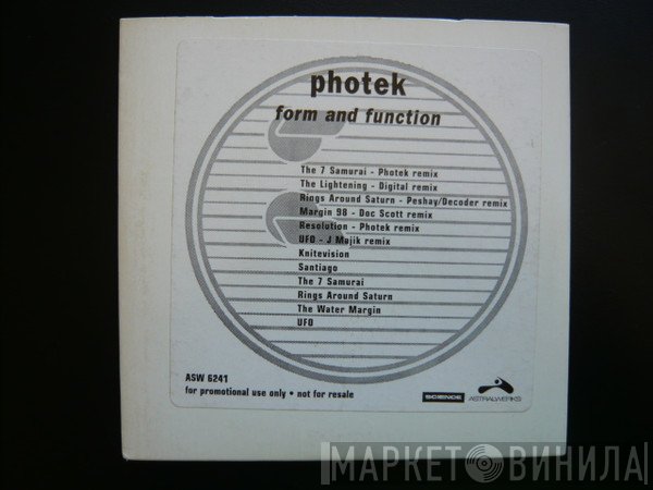 Photek  - Form And Function