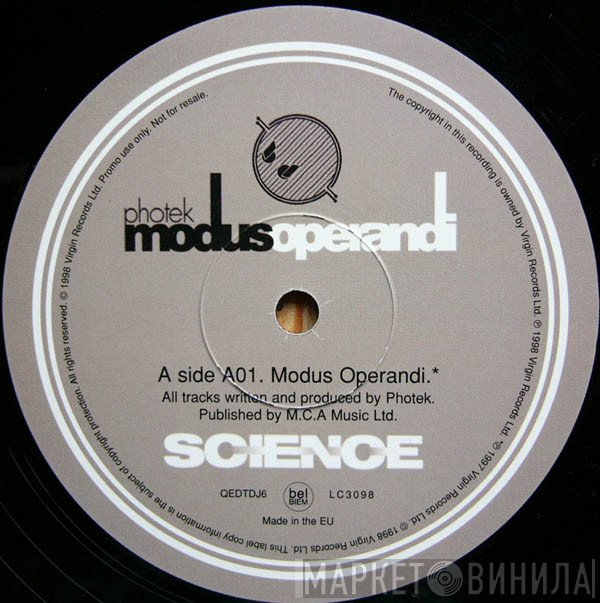 Photek  - Modus Operandi