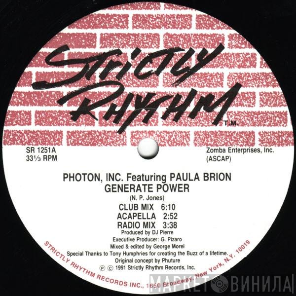 Photon Inc., Paula Brion - Generate Power