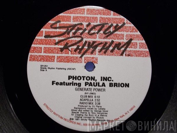 Photon Inc. Featuring Paula Brion  - Generate Power