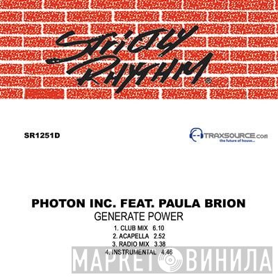 Photon Inc. Featuring Paula Brion  - Generate Power