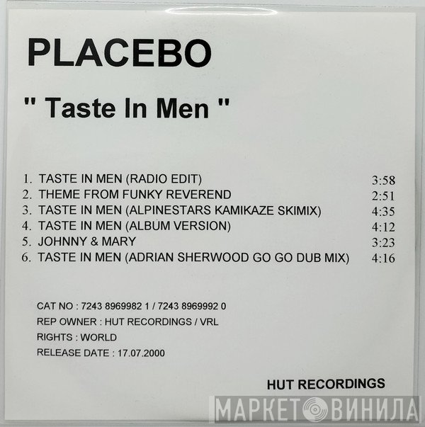 Placebo  - Taste In Men
