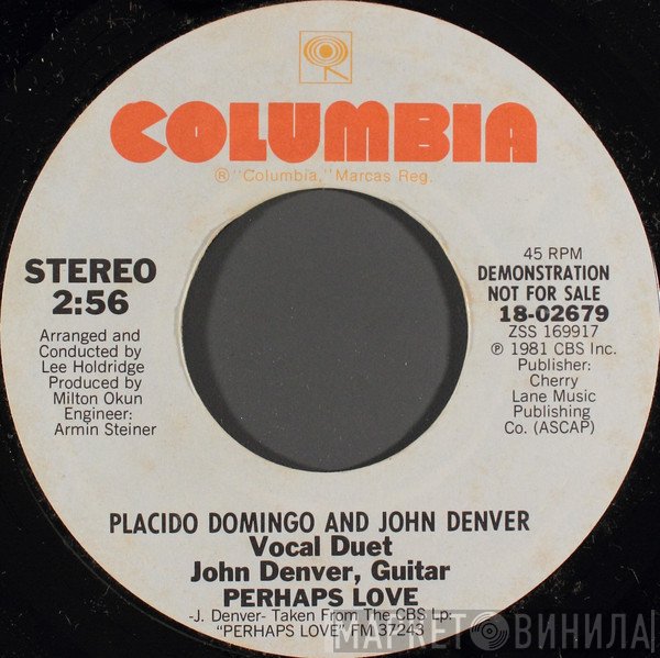 Placido Domingo And John Denver  - Perhaps Love