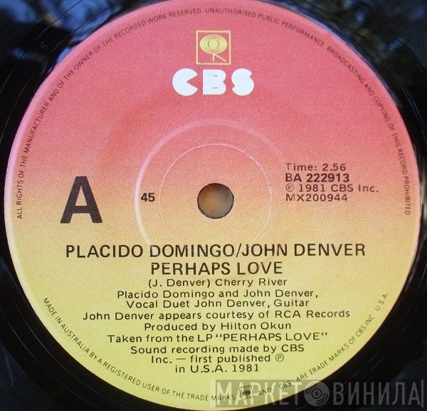 Placido Domingo And John Denver  - Perhaps Love