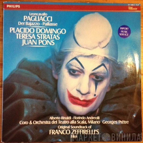 Placido Domingo, Ruggiero Leoncavallo, Juan Pons, Teresa Stratas - Pagliacci = Der Bajazzo = Paillasse