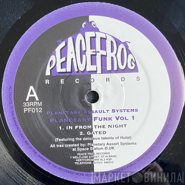 Planetary Assault Systems - Planetary Funk Vol 1