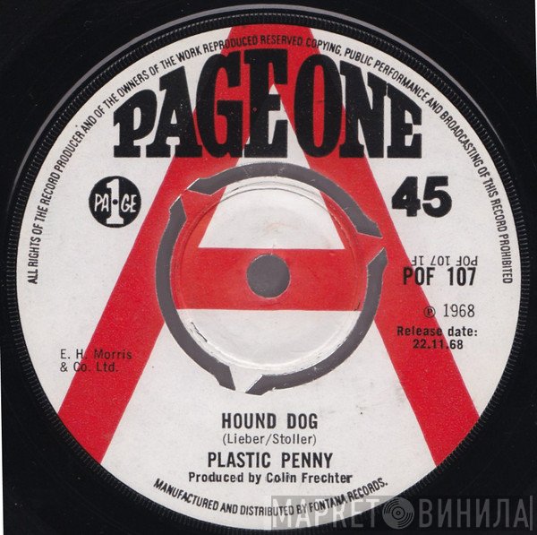 Plastic Penny - Hound Dog