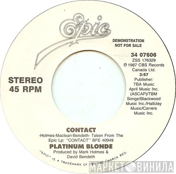 Platinum Blonde - Contact