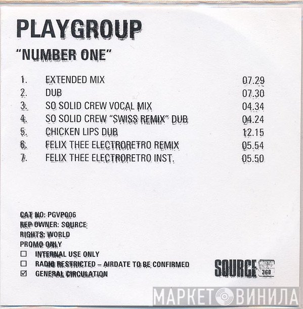 Playgroup  - Number One