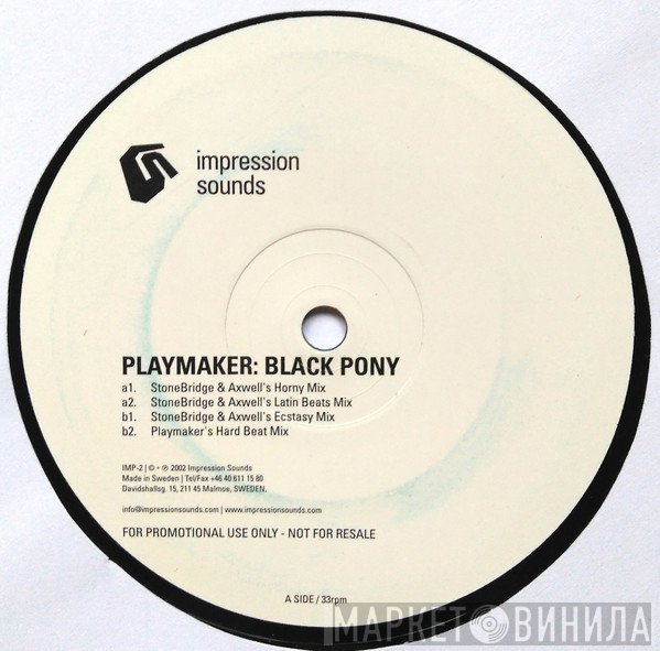Playmaker - Black Pony